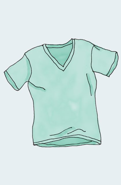 V-Neck T-Shirt - Green