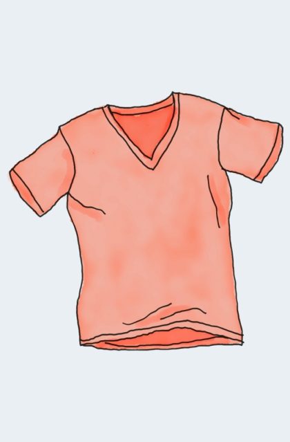 V-Neck T-Shirt - Red